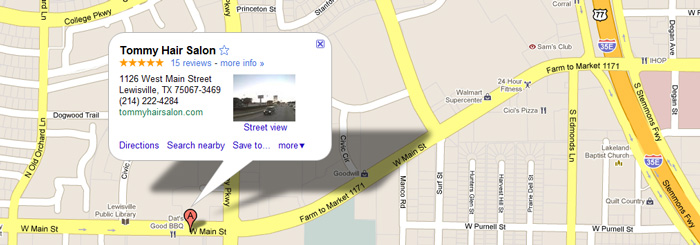 Google Map to Tommy Hair Salon Click the Google Map for directions to Tommy Hair Salon in Lewisville, TX